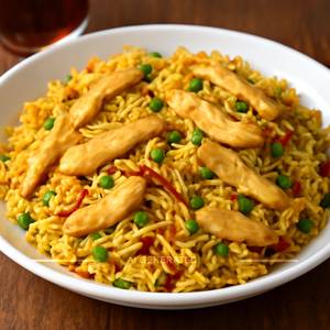 Singapore Chicken Fried Rice