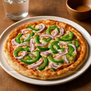 Onion and Capsicum Pizza