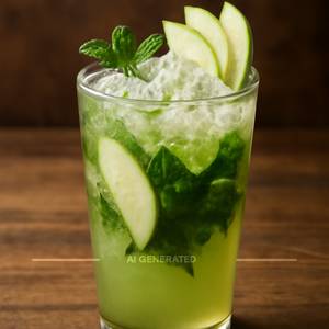 Green apple mojito
