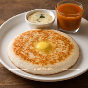 Butter plain uttappam
