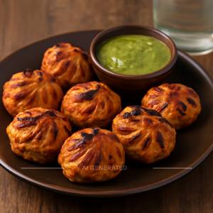 Paneer Tandoori Momos [7 Pieces]