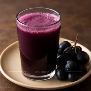 Black grapes juice