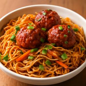 Veg manchurian noodles