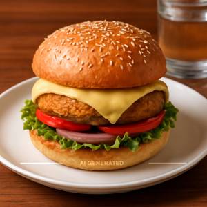 Veg cheese burger