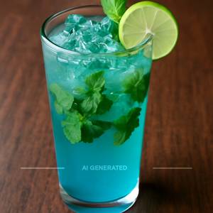 Blue lagoon mojito