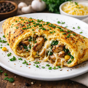 Roast Chicken Russian Omelette
