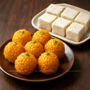 Boondi Ladoo (500gms) + Nariyal Barfi (250gms)