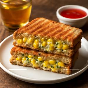 Sweet corn sandwich