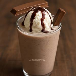 Kit Kat Shake with Vanilla Ice Cream