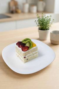 Eggless Fresh Fruit Pastry