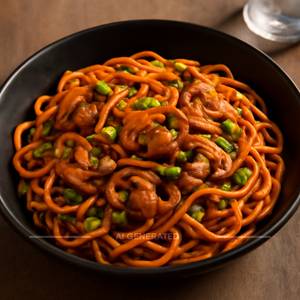 Mushroom Schezwan Noodles