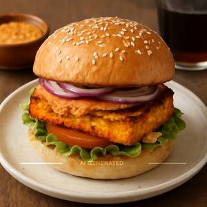 Peri Peri Paneer Burger