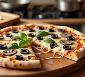 Cheese Black Olive And Mushroom Super Hero Pizza [7 Inches]