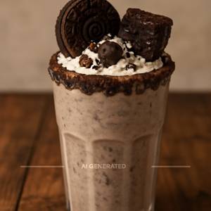 Oreo Brownie milk shake+French fries