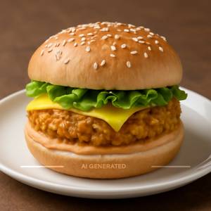 Corn cheese burger