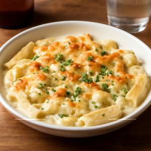 Baked Alfredo White Sauce Pasta