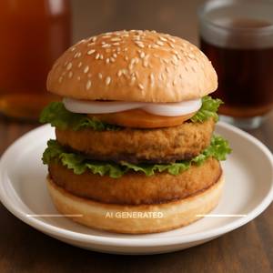 DOUBLE VEG BURGER