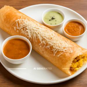 Cheese paper masala dosa