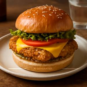 Chicken cheese burger