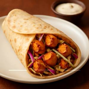 Paneer shawarma