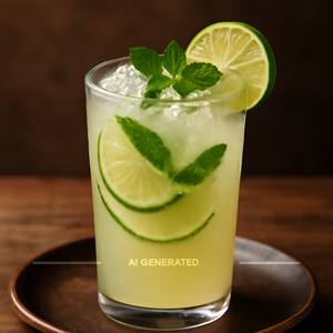 Fresh lime mocktail