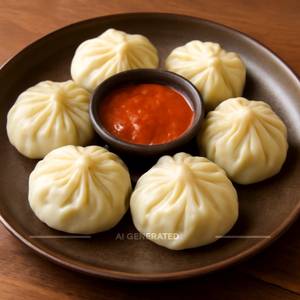 Chicken Steamed Momos [6 Pieces]