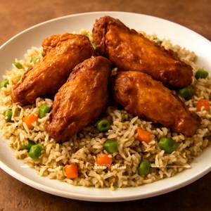Chicken Wings Herbs Rice