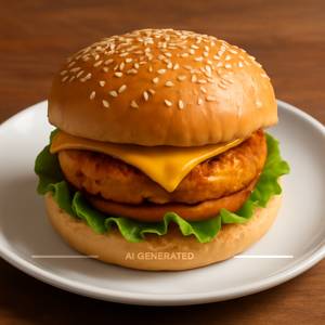 Paneer cheese burger