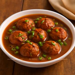 Veg manchurian with gravy