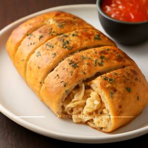 Chicken Stuffed Garlic Bread