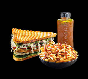 Veg Cheese Grill Sandwich Combo