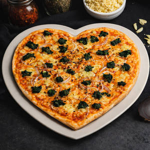 Heart Shaped Pizza Rustic