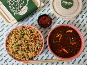 Veg Manchurian Fried Rice