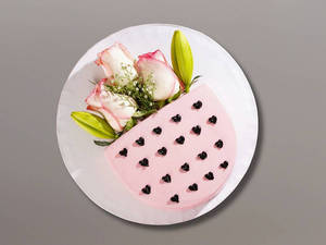 Cupid's Blush Valentines Cake Bouquet