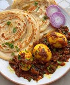 Eggs Masala 2Psc With 4Tawa Roti Nd Salad