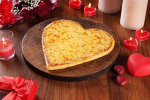 Heart Shape Margherita Pizza