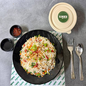 Veg Burnt Chilli Garlic Fried Rice