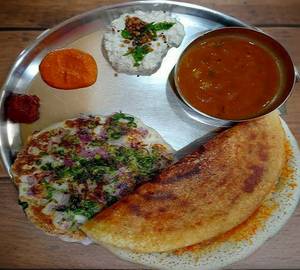 Plain Dosa+Uttapam