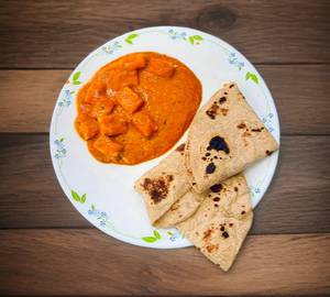 4 Butter Tawa Roti withh  Sabji