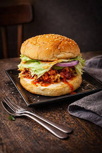 Authentic Spicy Korean Burger