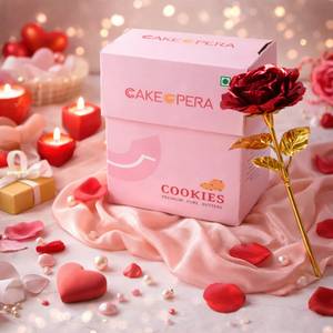 Oat Cookies & Metal Rose Combo