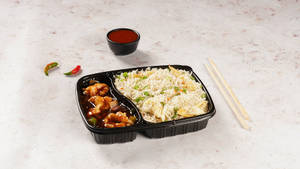 Prawn Chilli With Egg Rice