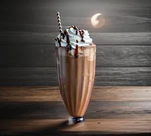 Cold coffee with ice cream