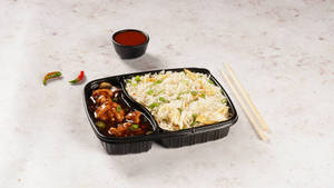 Chicken Chilli With Egg Rice