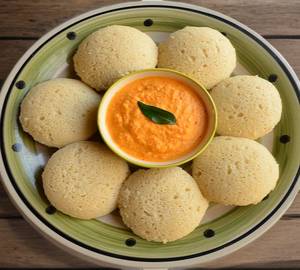 Plain Rice Idli (4Pcs)