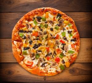 Paneer mushroom pizza