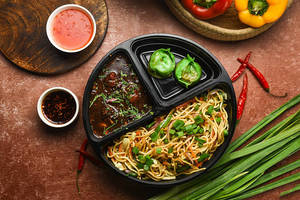 Chilli Manchurian And Babycorn With Shanghai Special Fried Rice/noodles