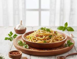 Veg Spaghetti Aglio E Olio