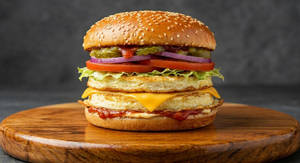 Crunchy Double Egg Burger