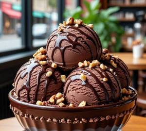 Chocolate  icecream 3 scoop